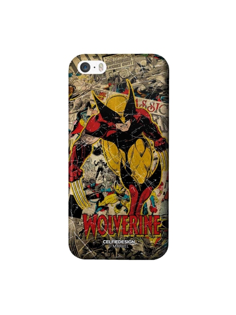 

CelfieDesign Multi-Coloured Comic Wolverine iPhone SE Back Case