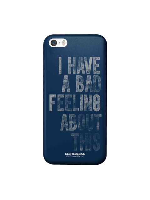 

CelfieDesign CelfieDesign Navy Blue & White Bad Feeling iPhone SE Slim Back CaseMulti