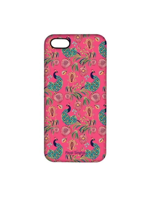 

CelfieDesign Pink & Green Payal Singhal Anaar & Mor iPhone SE Slim Back Case