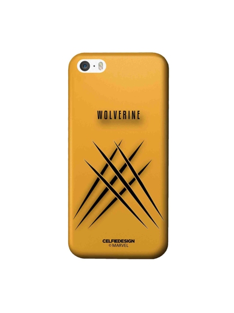 

CelfieDesign Yellow & Black Minimalistic Wolverine iPhone SE Slim Back Case