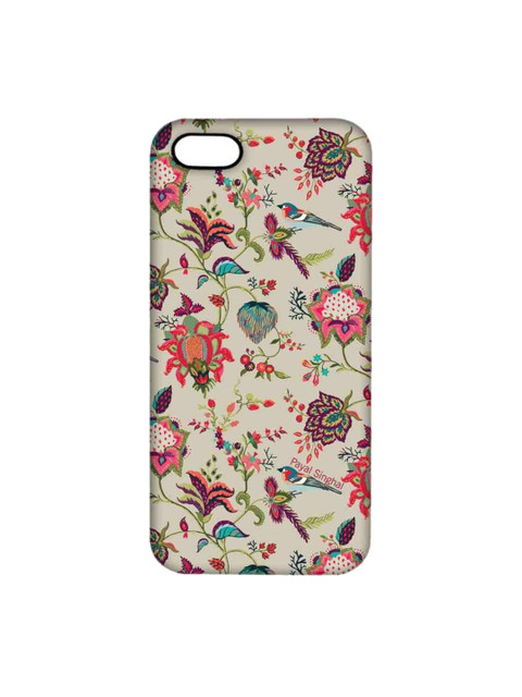 

CelfieDesign Beige & Coral Payal Singhal Chidiya Beige iPhone SE Slim Back Case