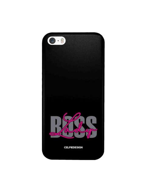

CelfieDesign Multi-Coloured Boss Lady Bold Printed iPhone SE Back Case