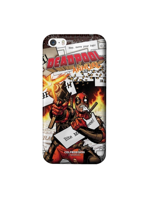 

CelfieDesign Multi-Coloured Comic Deadpool Superhero Printed iphone SE Back Case