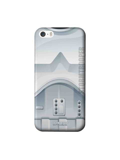 

CelfieDesign Grey Printed Attire Trooper iPhone SE Slim Back Case