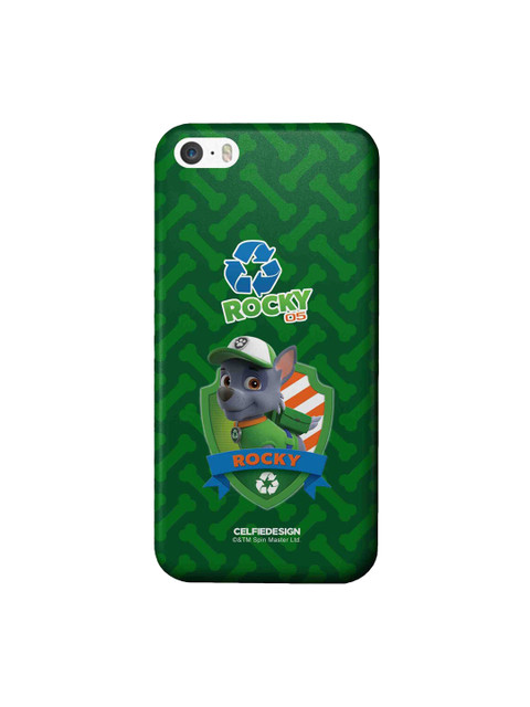 

CelfieDesign Green Printed Rocky Paw Patrol iPhone SE Slim Back Case