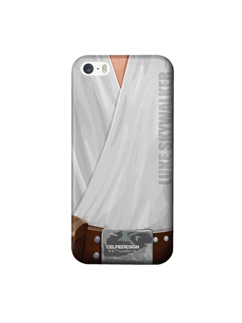

CelfieDesign White & Brown Attire Luke iPhone SE Slim Back Case
