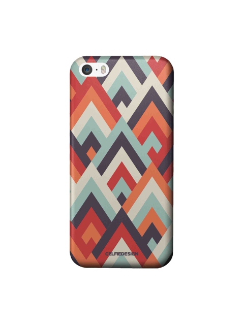 

CelfieDesign Multi-Coloured Printed Symmetric Cheveron iPhone SE Slim Back Case