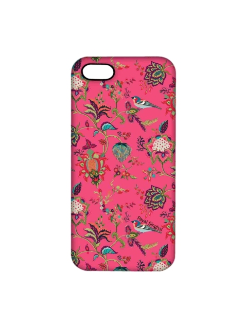 

CelfieDesign Pink & Green Payal Singhal Chidiya iPhone SE Slim Back Case