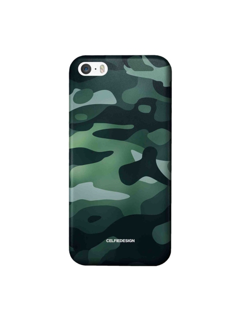 

CelfieDesign Green Printed Camouflage Viridian iPhone SE Slim Back Case