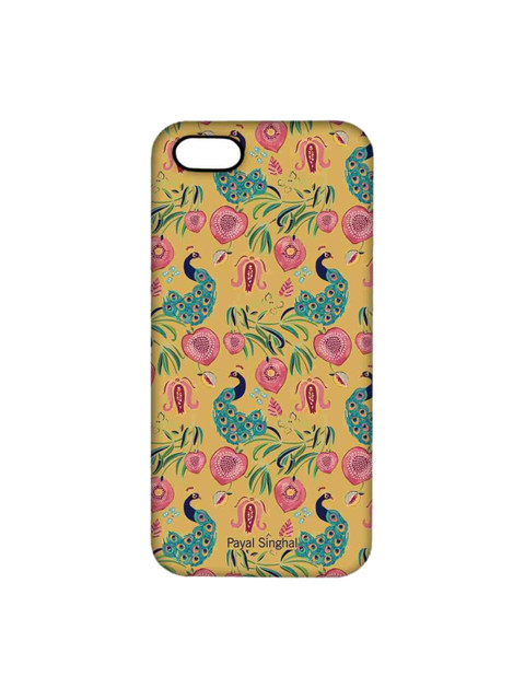 

CelfieDesign Mustard Yellow & Green Printed Payal Singhal Anaar And Mor iPhone SE Case