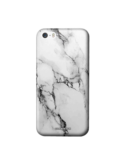 

CelfieDesign Grey & Black Marble White Luna iphone SE Back Case