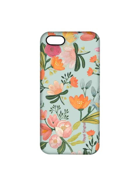 

CelfieDesign Green & Yellow Payal Singhal Aqua Handpainted Floral iphone SE Back Cover
