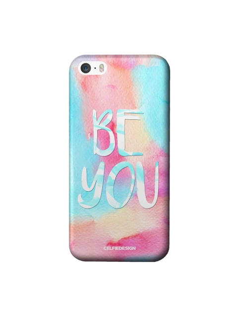 

CelfieDesign Multi-Coloured Printed Be You iPhone SE Slim Back Case