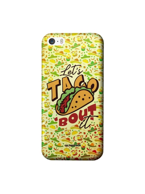 

CelfieDesign Yellow & Green Lets Taco Bout It iPhone SE Slim Back Case