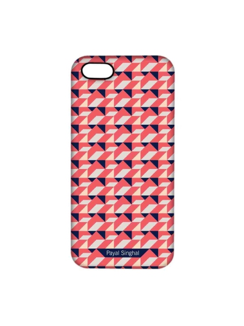 

CelfieDesign Multi-Coloured Payal Singhal Coral Navy iPhone SE Back Case