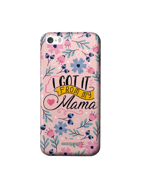 

CelfieDesign Pink & Blue From My Mama iPhone SE Slim Back Case