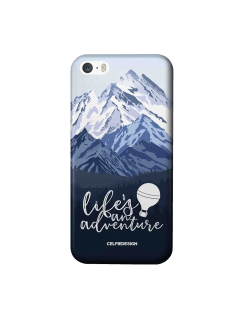 

CelfieDesign Blue & White Printed iPhone SE Slim Back Case
