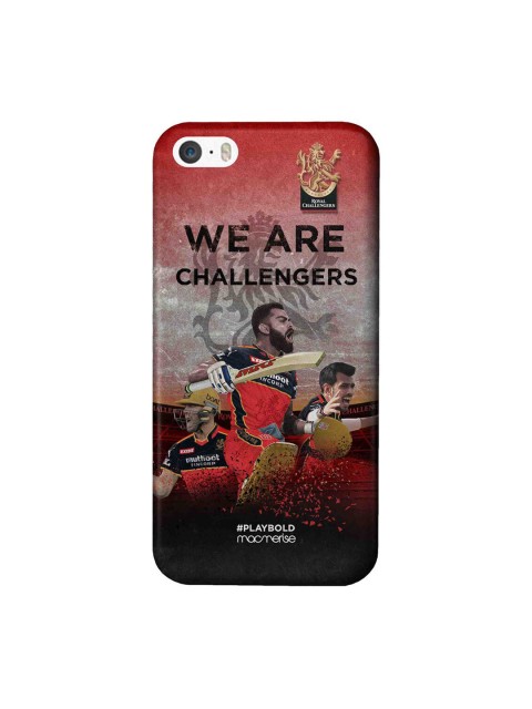 

CelfieDesign Multi-Coloured Printed RCB Celebration iPhone SE Slim Back Case