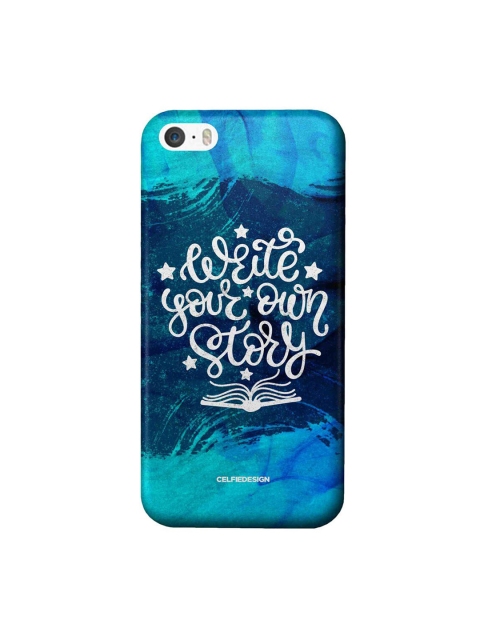 

CelfieDesign Blue & White Printed iPhone SE Slim Back Case