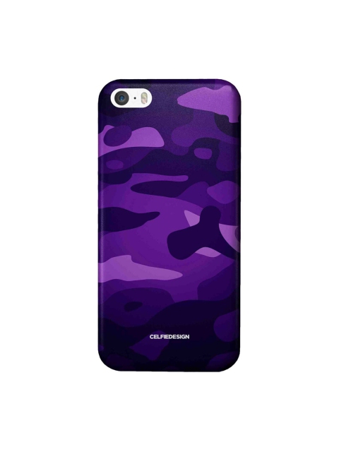 

CelfieDesign Purple Camouflage Persian Indigo iPhone SE Slim Back Case