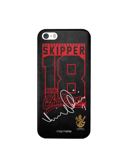 

CelfieDesign Black & Red Printed Autograph Virat iPhone SE Slim Back Case