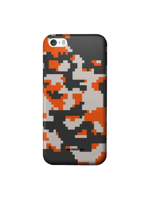 

CelfieDesign Multi-Coloured Camo Pixel Flame iPhone SE Slim Back Case