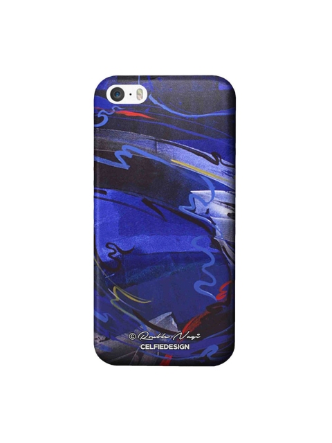 

CelfieDesign Blue & Black Happy Sky iphone SE Back Cover