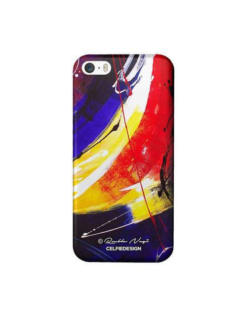 

CelfieDesign Red & Blue Free Mind iPhone SE Slim Back Case
