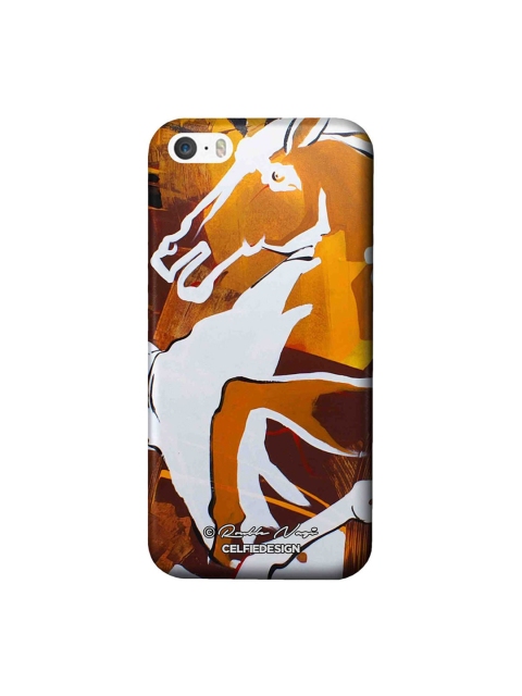 

CelfieDesign Brown & Yellow Glory Run iphone SE Back Case