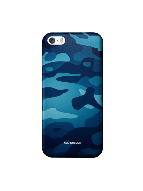 

CelfieDesign Multi-Coloured Camo Azure iPhone SE Slim Back Case