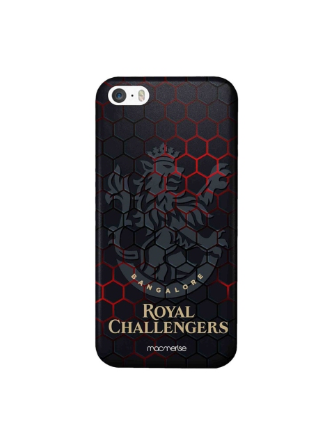

CelfieDesign Black & Red RCB Hex Pattern iPhone SE Slim Back Case