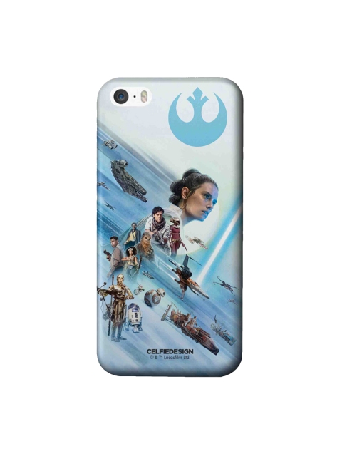 

CelfieDesign Blue & White Printed Resistance Reborn iPhone SE Slim Back Case