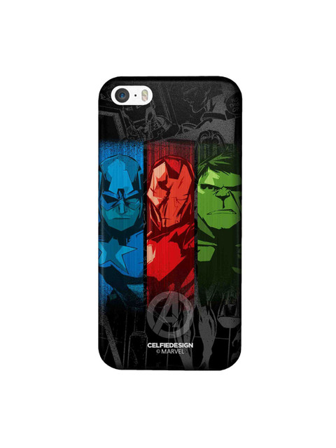 

CelfieDesign Multi-Coloured Avengers Sketch iPhone SE Slim Back Case