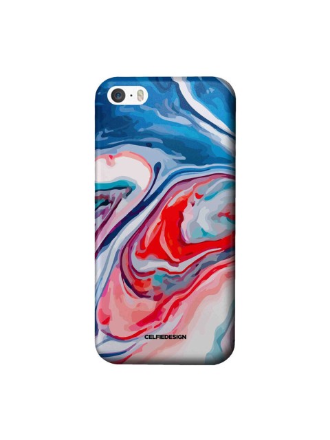 

CelfieDesign Blue & Pink Liquid Funk iPhone SE Back Case