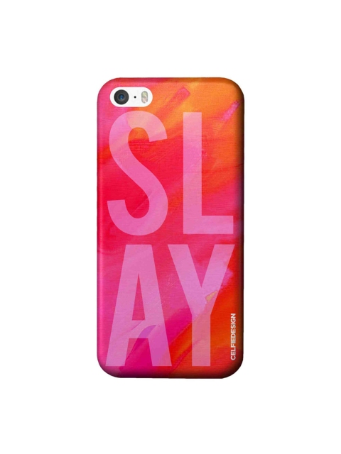 

CelfieDesign Pink & Orange Slay iPhone SE Slim Back Case