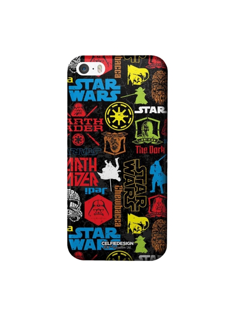 

CelfieDesign Black & Red Star Wars Mashup iPhone SE Back Case
