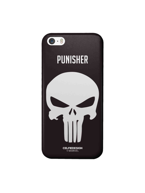 

CelfieDesign Black & White Punisher Symbol iPhone SE Slim Back Case