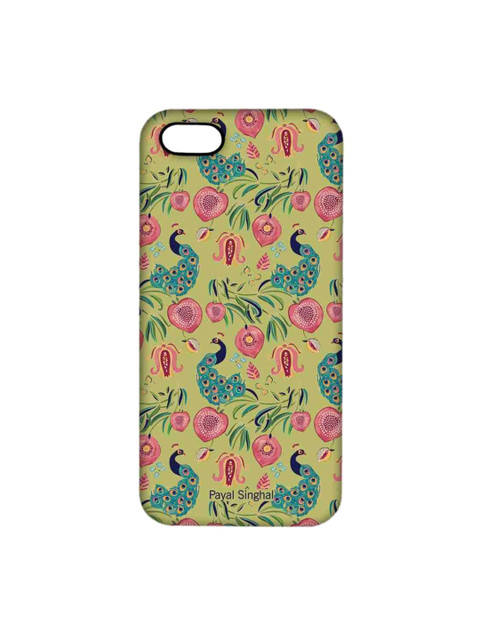 

CelfieDesign Green & Pink Printed Printed iPhone SE Slim Back Case