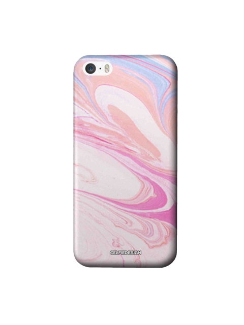 

CelfieDesign Pink & Peach Marble Petal iphone SE Back Case