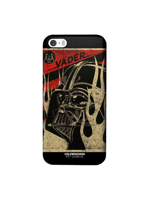 

CelfieDesign Red & Golden Coloured Vader Stamp Printed iPhone SE Slim Back Case