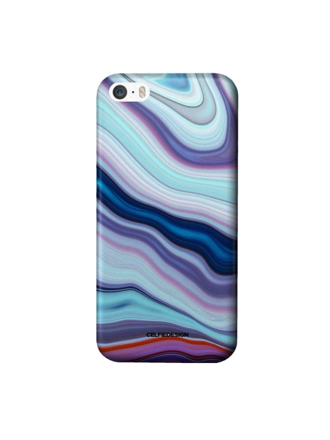 

CelfieDesign Purple Printed Liquid Funk iPhone SE Slim Back Case