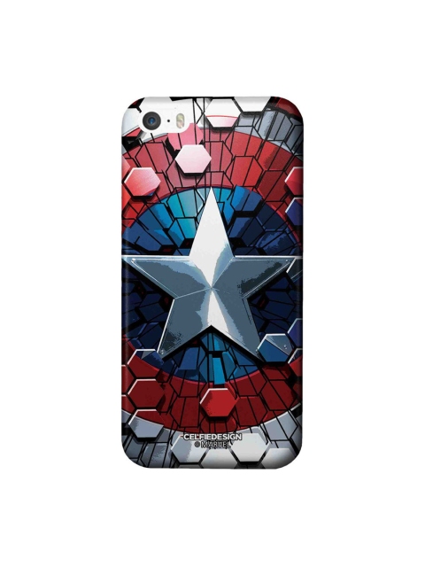 

CelfieDesign Multi-coloured Hex Shield iPhone SE Slim Back Case