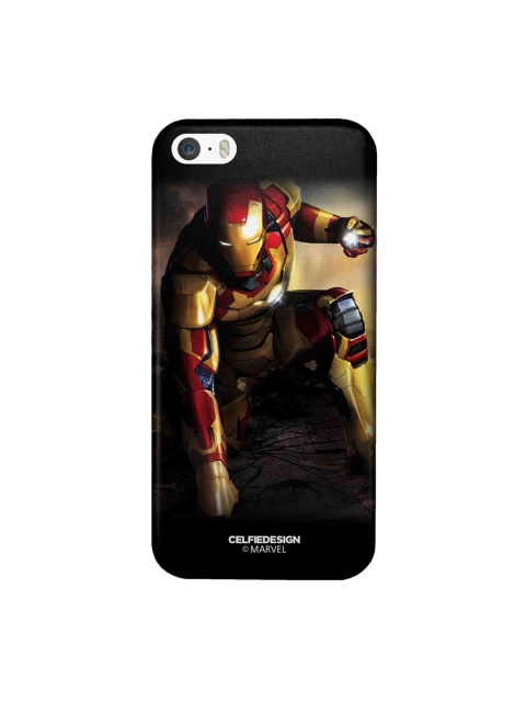 

CelfieDesign Black & Red Mark 42 iPhone SE Slim Back Case
