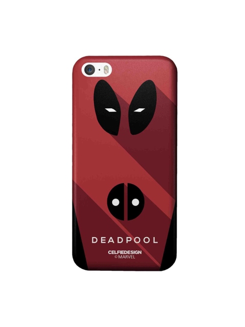 

CelfieDesign Multi-Coloured Minimalistic Deadpool Graphic Printed iPhone SE Slim Back Case