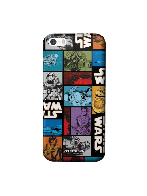 

CelfieDesign Multicolored The Force Awakens Plastic iPhone SE Slim Back Case, Multi