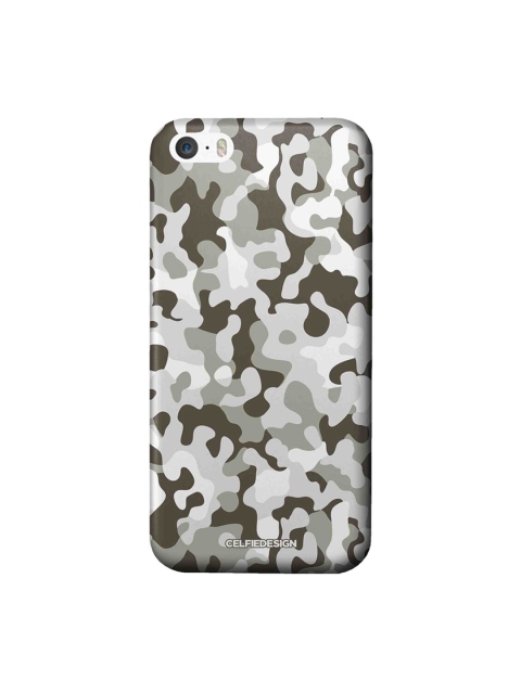 

CelfieDesign Black & White Camo iPhone SE Slim Back Case