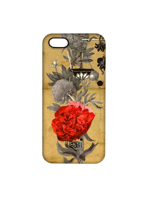 

CelfieDesign Brown & Red Masaba Floral Scale iPhone SE Back Case