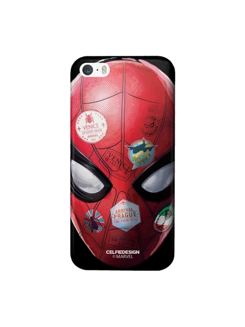 

CelfieDesign Red & Black Spiderman Printed iPhone SE Slim Back Case