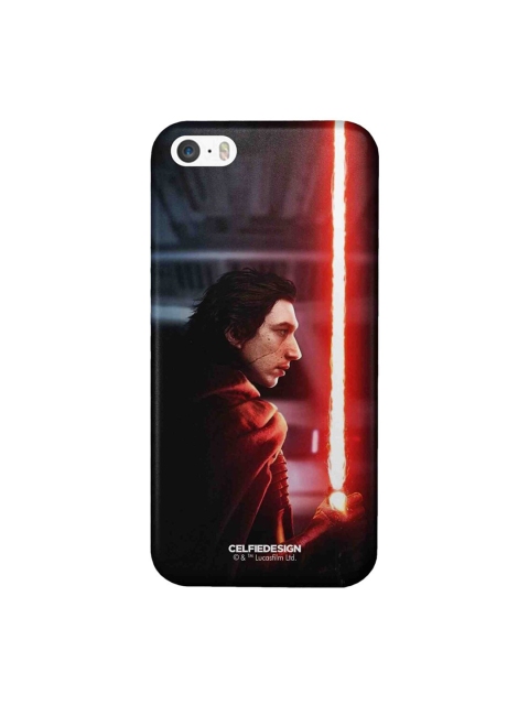 

CelfieDesign Black & Red Light Saber iPhone SE Slim Back Case