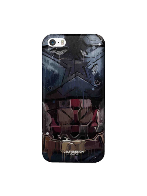 

CelfieDesign Multi-Coloured Grunge Suit Steve iPhone SE Slim Back Case